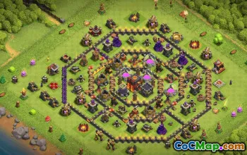 Top Town Hall 10 Base Layouts for Clash of Clans #36125