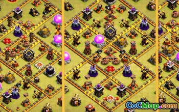 town hall 10, trophy/war base layout #36774