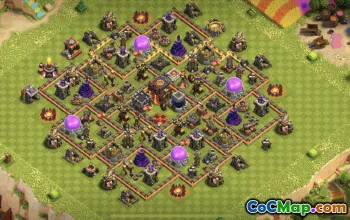 Top TH10 Clash of Clans Base Layouts with Link #36796