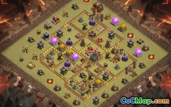 Top Town Hall 10 Clash of Clans Base Layouts #37023