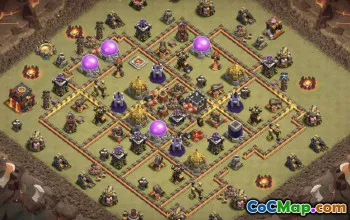 Top TH10 Base Layouts with Copy Links #37054