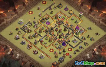 Top Town Hall 10 Base Layouts with Copy Links #37214