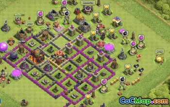Copy TH10 Clash of Clans Base Layouts #37477