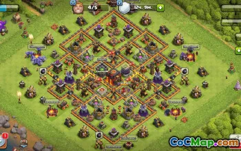 town hall 10, trophy/war base layout #38108