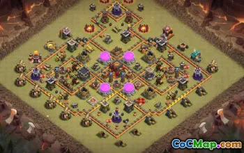 town hall 10, trophy/war base layout #42889