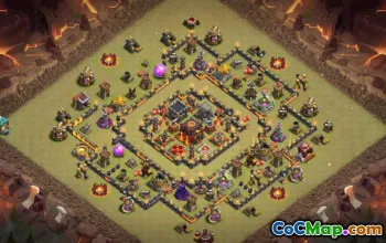 Top Town Hall 10 Base Layouts with Copy Link #44204