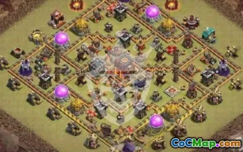 Top Town Hall 10 Base Layouts to Copy #44583