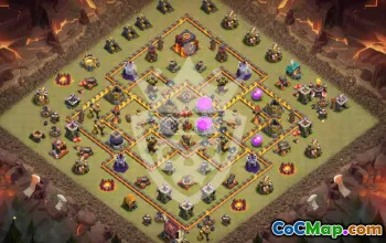 Top Town Hall 10 Base Layouts with Copy Link #45551