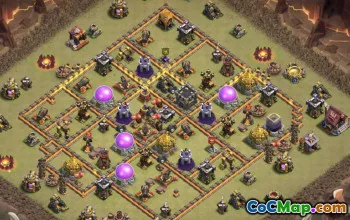 Top Town Hall 10 Base Layouts with Copy Links #49805