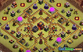 Top Town Hall 10 Base Layouts with Copy Link #51637
