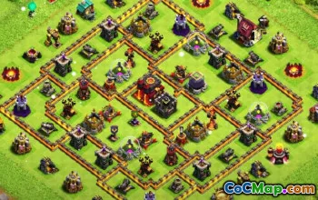 Top Town Hall 10 Base Layouts for Clash of Clans #51638