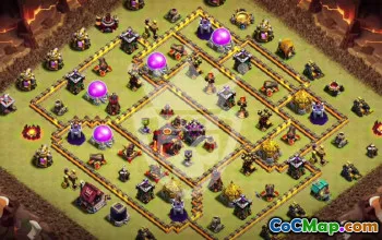 Top Town Hall 10 Base Layouts with Links #51682