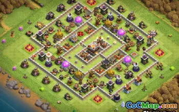 Layout di base COC TH11: mappe agricole, trofei e collegamenti #14149