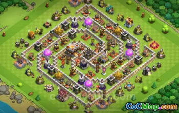 TH11 Defense Base with Link | Trophy Climbing Clash of Clans 2025 #52330