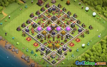 TH11 Farming Base 2025: Anti-Attack Layout & Link #20052