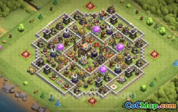 TH11 Farming Base - Anti 2 Stars Hybrid | Clash of Clans #20333