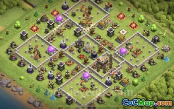 TH11 Farming Base Copy - Hybrid Layout for Clash of Clans #25338