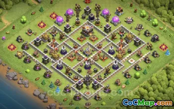 TH11 Farming Base Copy with Link - Clash of Clans Design #20450