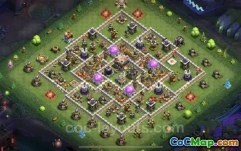 TH11 Farming Base Link - Anti 2 Stars Hybrid Layout #25331