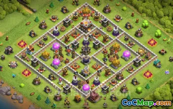 رابط قاعدة الزراعة TH11 - مضاد 3 نجوم | كلاش اوف كلانس 2024 #17695