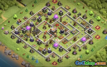 TH11 Farming Base Link - Anti Everything Hybrid Layout #25337