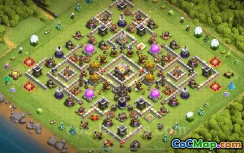 TH11 Farming Base Link | Clash of Clans Anti 2 Stars Design #20069
