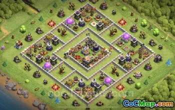 TH11 Farming Base with Link for Clash of Clans - Legend League #25260