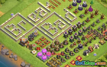 Th11 Fun Base for Clash of Clans - Breaking Bad Style! #22314