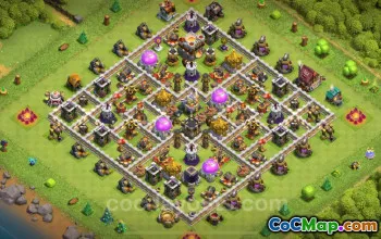 TH11 Hybrid Trophy Base Link for Clash of Clans 2025 #26818