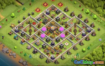 TH11 Max Farming Base - Anti Everything | Clash of Clans 2024 #20054