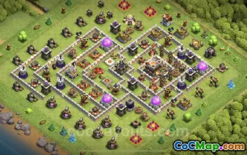 TH11 Trophy Base: Anti-Everything Hybrid Layout & Link #25391