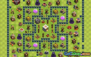 TH11 Trophy Base Defense - Clash of Clans Strategies #25449