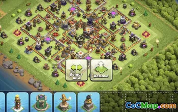 town hall 11, trophy/war base layout #34039