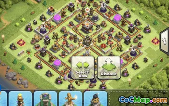 town hall 11, trophy/war base layout #34159