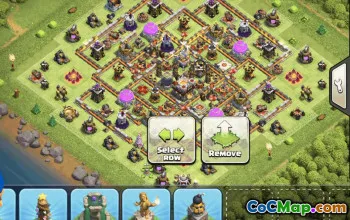 town hall 11, trophy/war base layout #34161