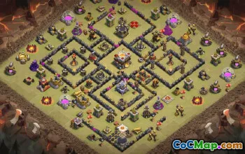 town hall 11, trophy/war base layout #34215