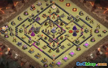 town hall 11, trophy/war base layout #34216