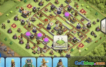 town hall 11, trophy/war base layout #34254