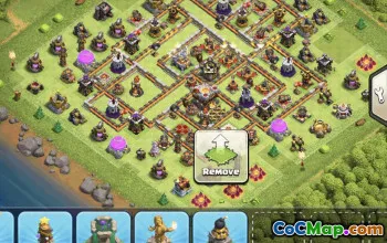 Town Hall 11 Base Layout Copy for CoC #34260