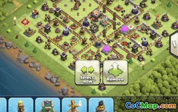 town hall 11, trophy/war base layout #34292