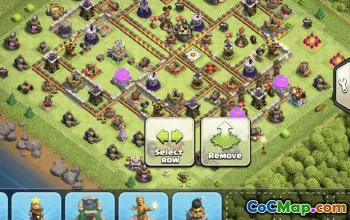 town hall 11, trophy/war base layout #34295