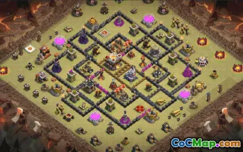 town hall 11, trophy/war base layout #34624