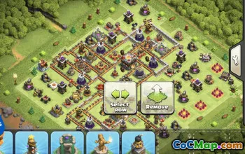 town hall 11, trophy/war base layout #34738