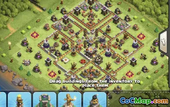town hall 11, trophy/war base layout #34966