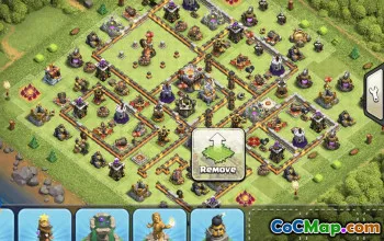 town hall 11, trophy/war base layout #34968
