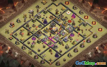 town hall 11, trophy/war base layout #35091
