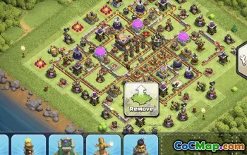 town hall 11, trophy/war base layout #35260