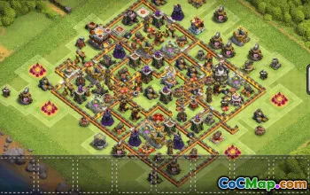 town hall 11, trophy/war base layout #35521