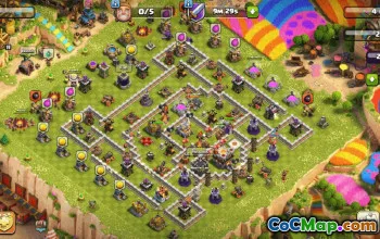 town hall 11, trophy/war base layout #35707