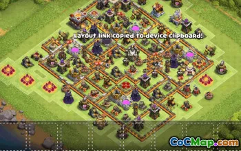 Copy Town Hall 11 Base Layouts with Links #36040